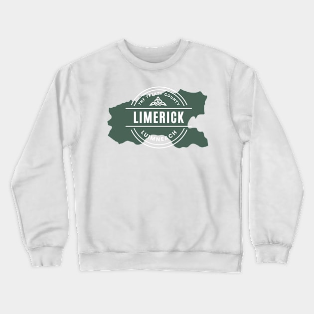 County Limerick Map Crewneck Sweatshirt by TrueCelt